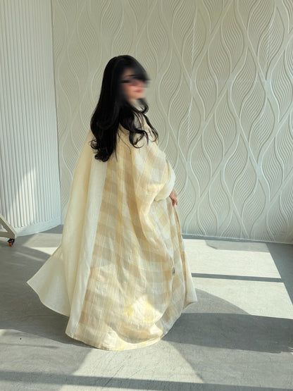 Golden off-white linen