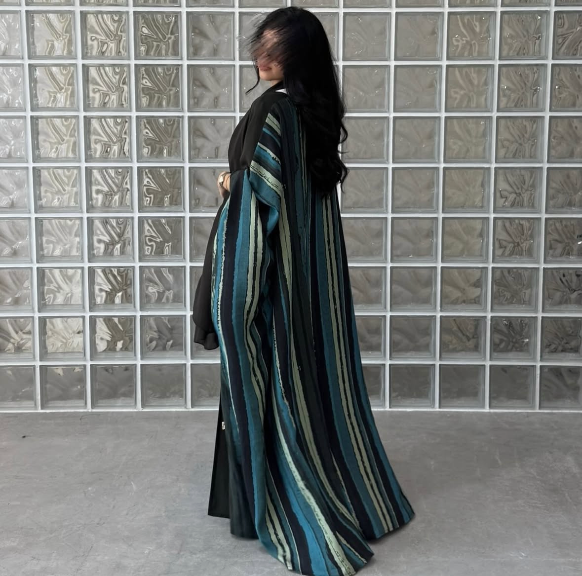 Olive green with back pattern