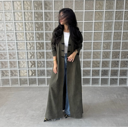 Olive green with black hooks